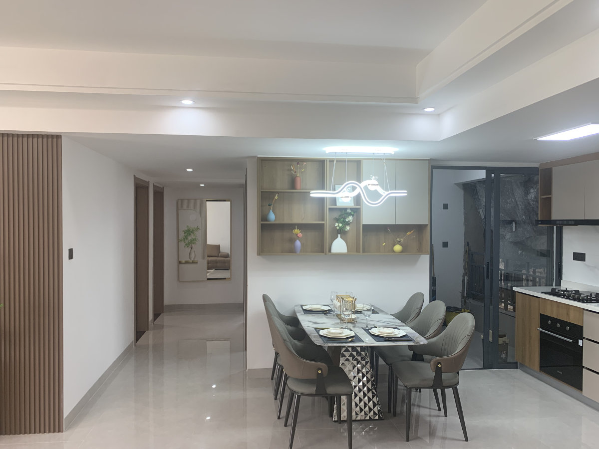 Exterior view of 3 bedroom apartment development for sale in Syokimau, Nairobi overlooking Nairobi National Park