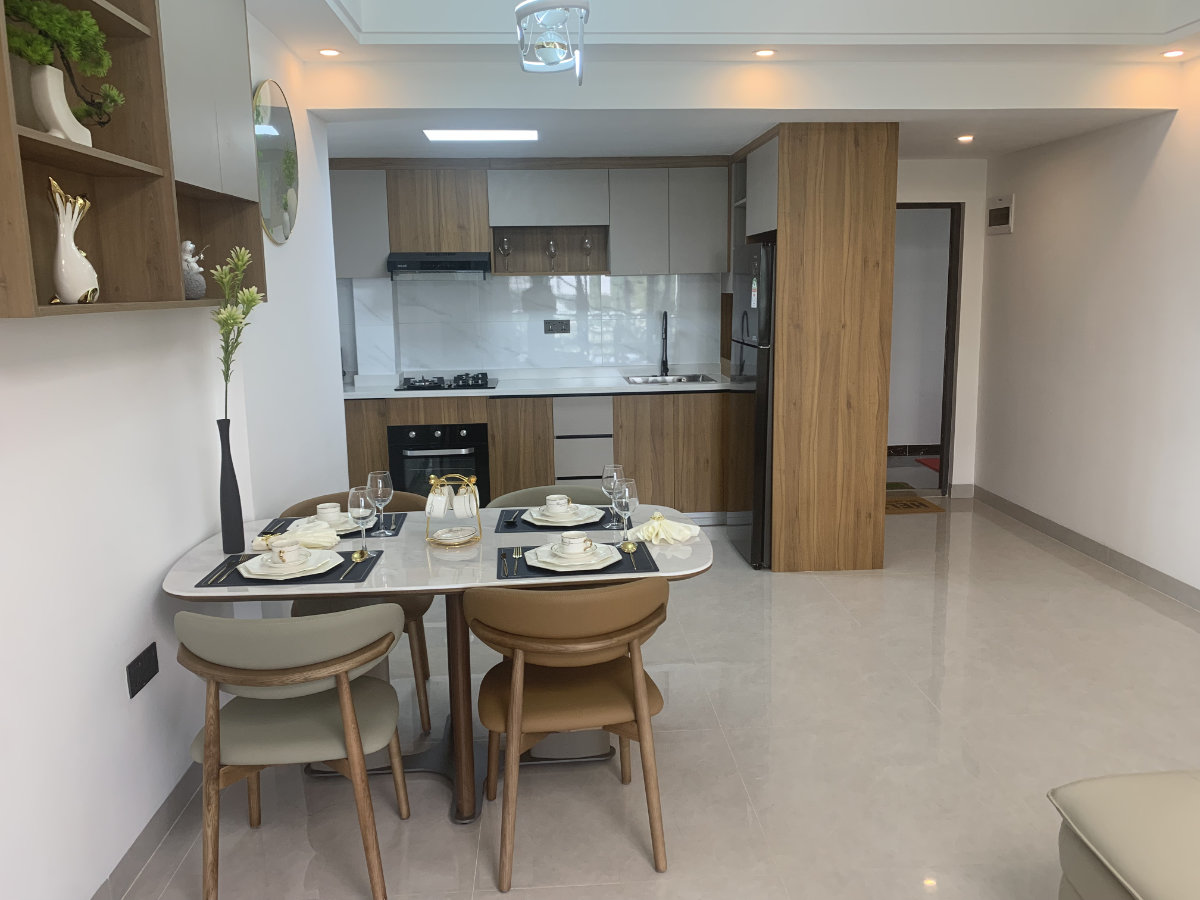 Exterior view of 2 bedroom apartment development for sale in Syokimau, Nairobi overlooking Nairobi National Park