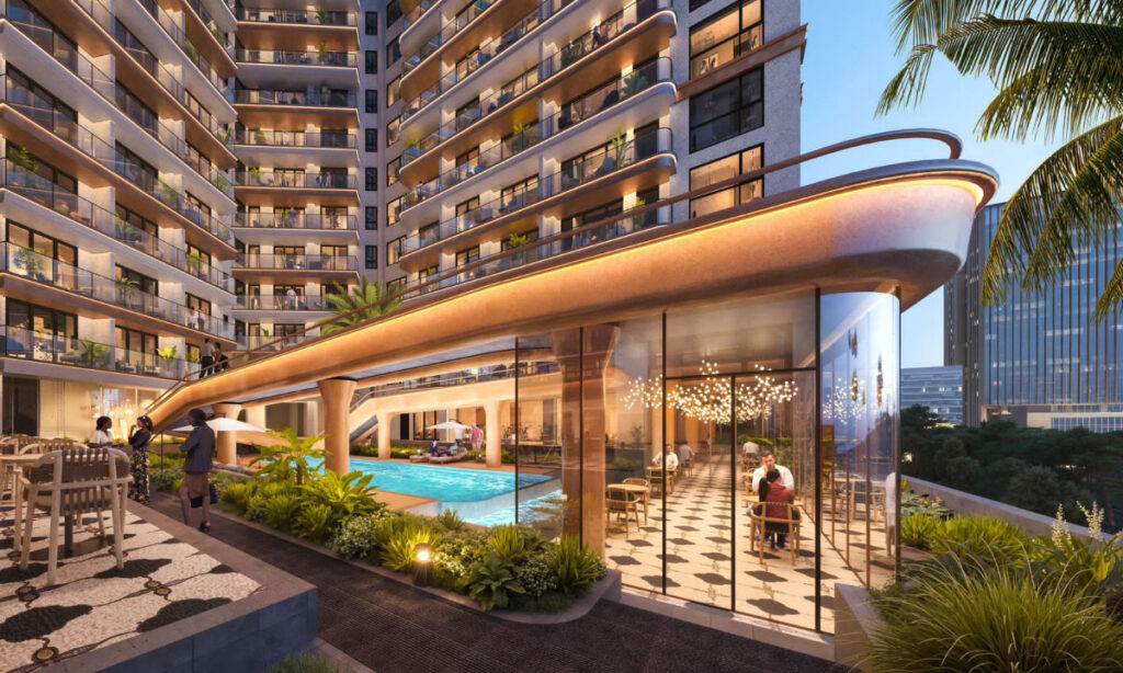 Exterior view of Mogotio Oasis apartments in Westlands