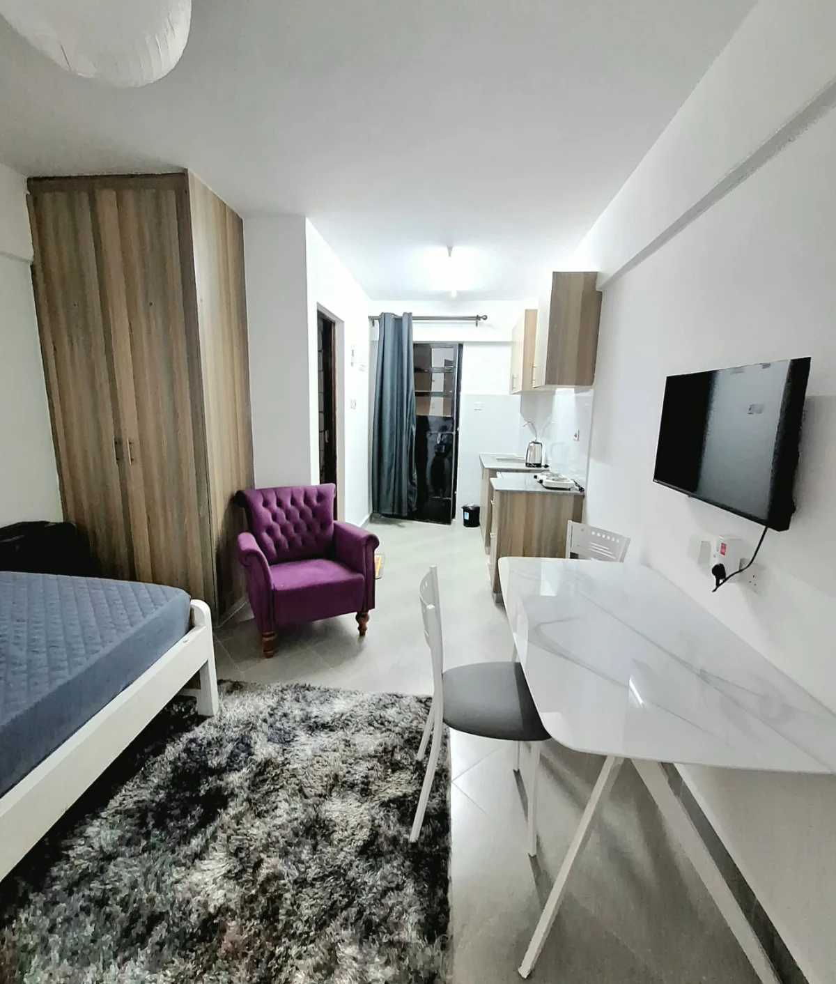 Furnished studio apartment for rent in Nairobi