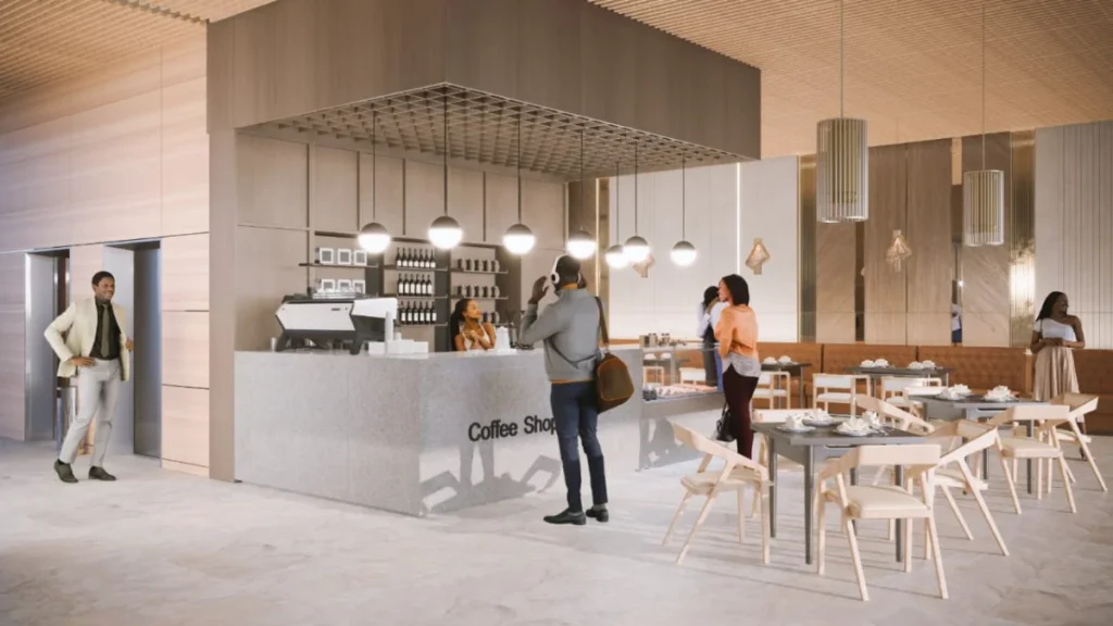 Reception lobby at Jasper Residences Westlands