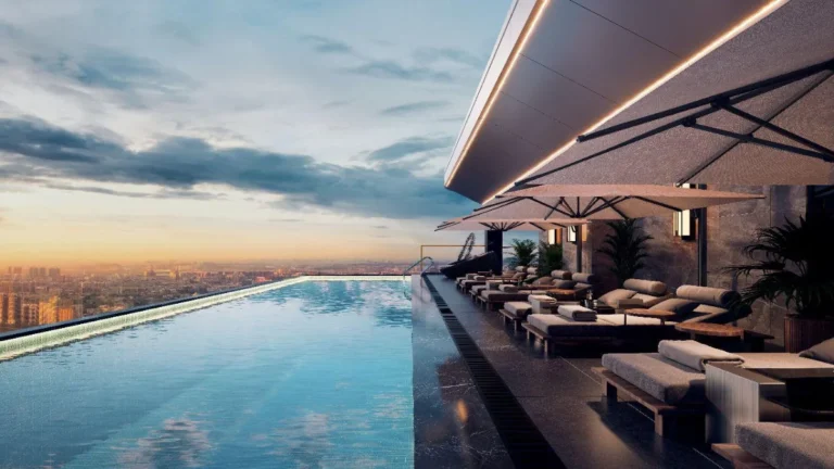 Infinity rooftop pool at Luminara Westlands