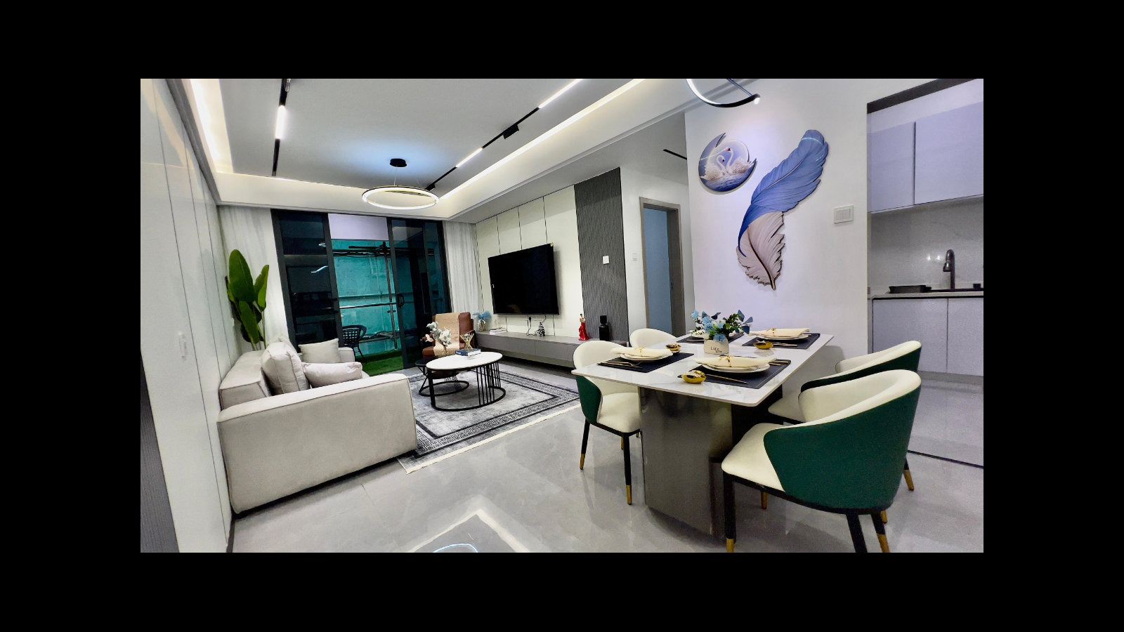 Living room at Citi Rise Residency in Westlands