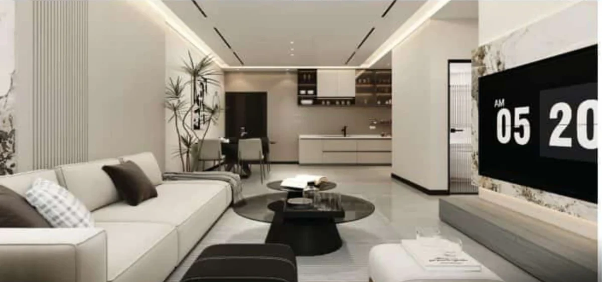 Living area at Skyline Wood Avenue